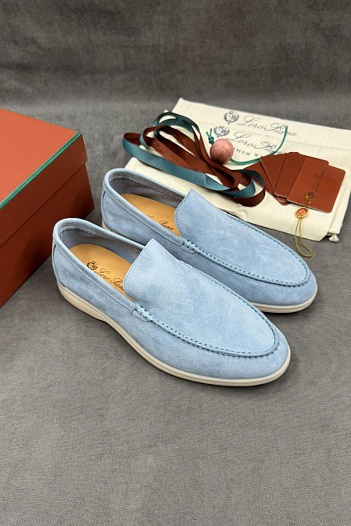 Мужские замшевые лоферы Loro Piana   