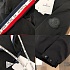Чёрная ветровка Moncler Carles logo-patch