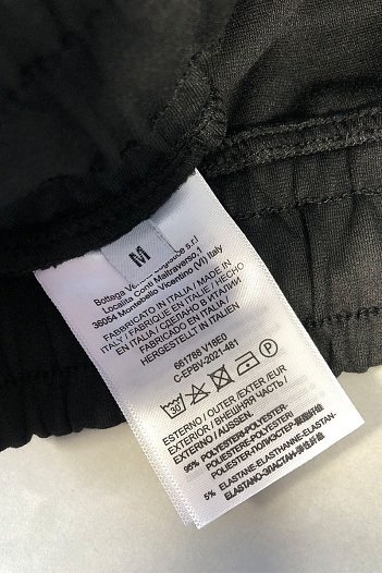 Мужские чёрные штаны Bottega Veneta   