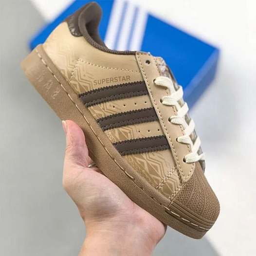 Кроссовки Adidas Superstar "Magic Beige Tribal"   