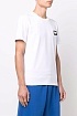 Мужская белая футболка Moschino logo-patch