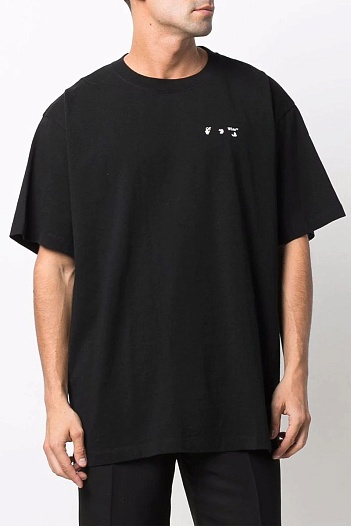 Чёрная оверсайз футболка Off-White Arrows   