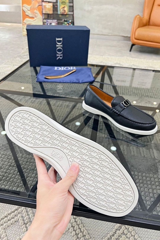 Мужские кожаные лоферы Dior