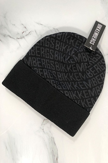 Чёрная мужская шапка Bikkembergs   