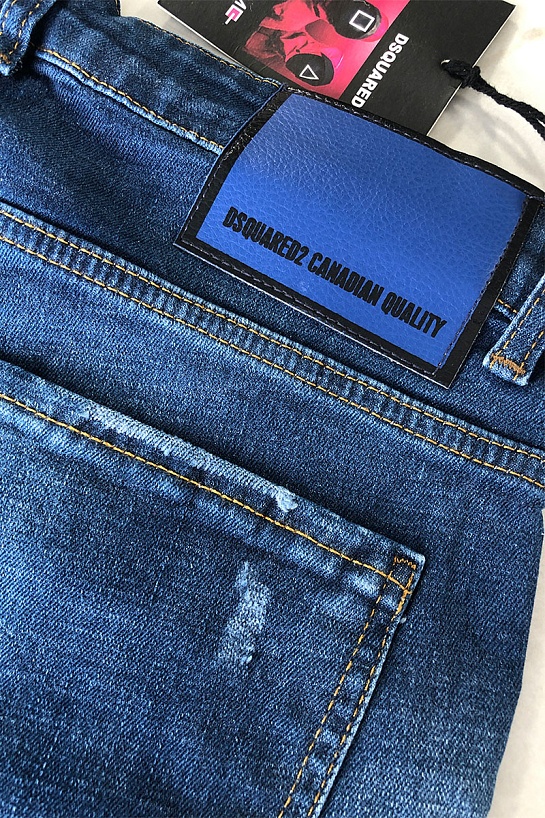 Джинсовые мужские шорты Dsquared2 Squid Game - Navy