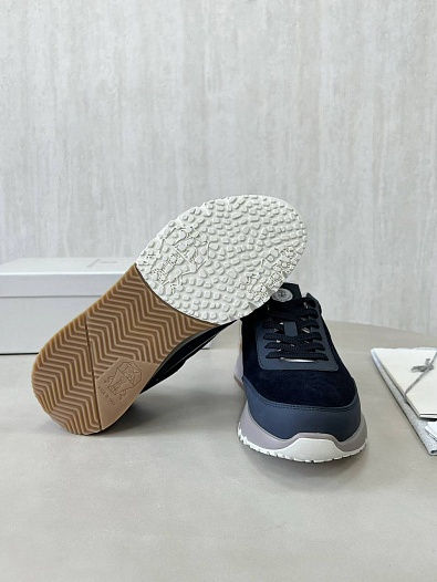 Замшевые кроссовки Brunello Cucinelli Premium - Black   