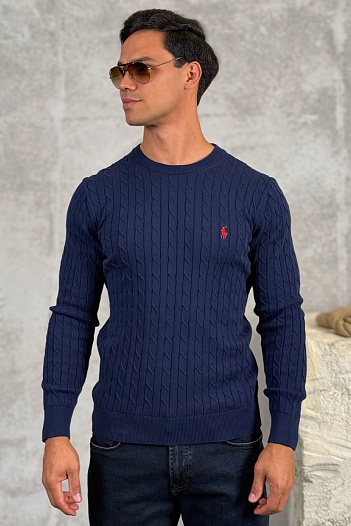 Мужской джемпер Polo Ralph Lauren cable-knit - Navy   