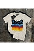 Белая мужская футболка Dsquared2 logo-print