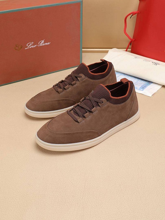 Мужские кроссовки Loro Piana Soho Walk - Brown