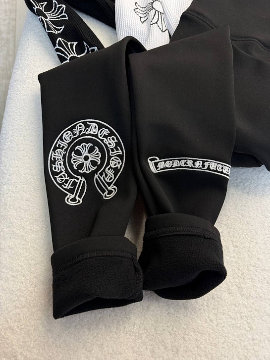 Женские утеплённые леггинсы Chrome Hearts premium