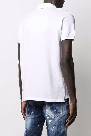 Мужское поло Dsquared2 Ceresio 9 Milano - White   