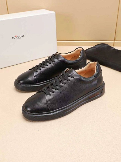 Мужские кожаные кроссовки Kiton   
