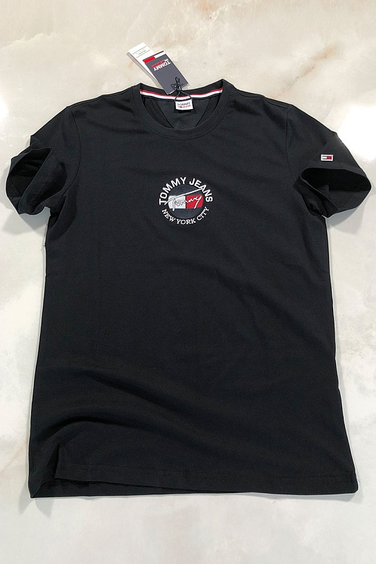 Чёрная мужская футболка Tommy Hilfiger New York City
