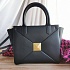 Женская сумка Valentino One Stud 25x23 см - Black