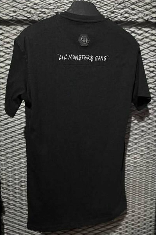 Чёрная футболка со стразами Philipp Plein Lil Diablo