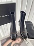Женские кожаные сапоги Chanel premium