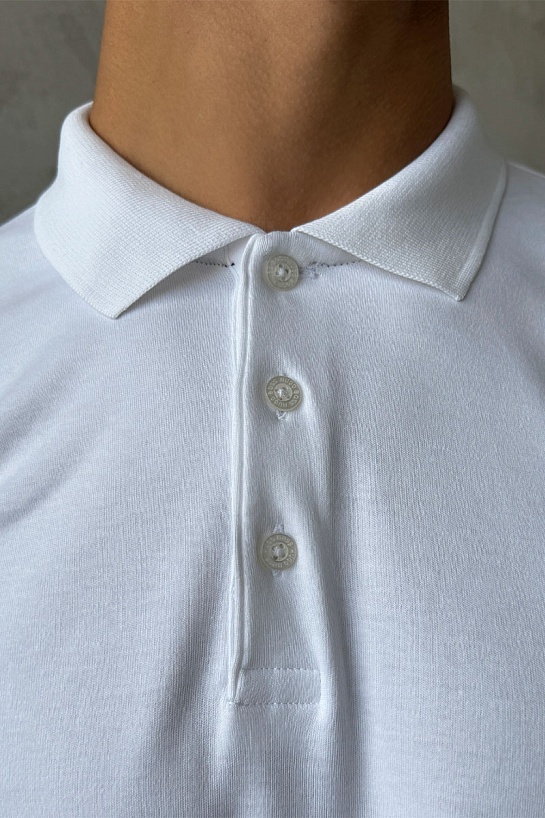 Мужское белое поло Hugo Boss