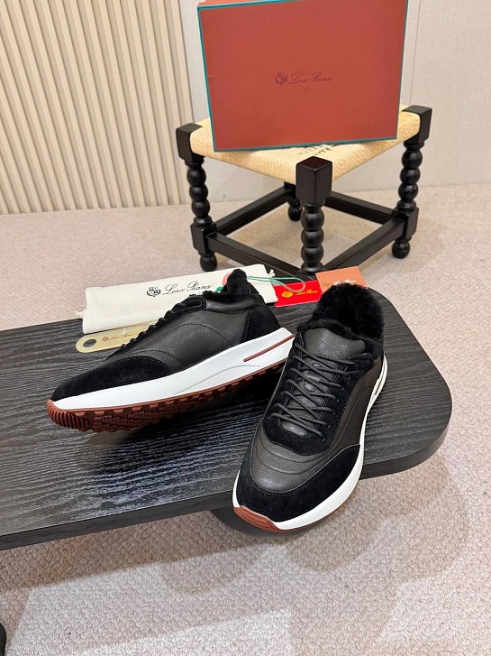 Кроссовки с мехом Loro Piana Week End Walk Evo premium