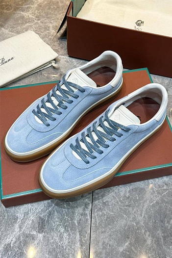 Мужские замшевые кроссовки Loro Piana Tennis Walk   