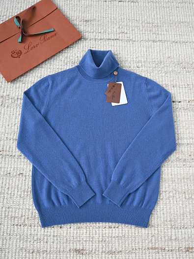 Мужская водолазка Loro Piana Premium - Lake Blue   