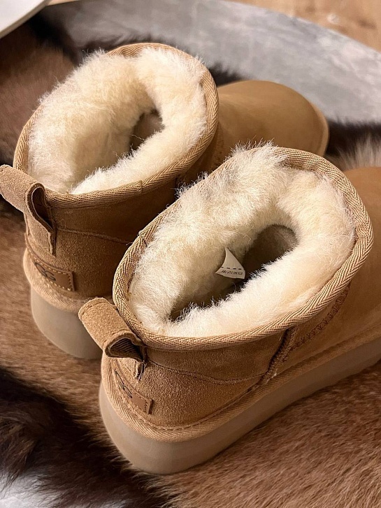 Женские ботинки UGG Classic Ultra Mini Platform - Chestnut