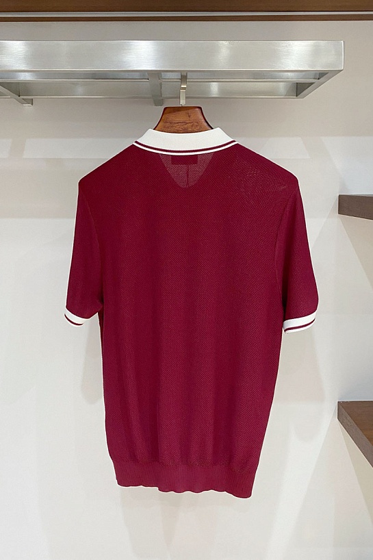 Мужское красное поло Kiton premium