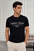 Футболка Armani Via Borgonuovo 11 Milano - Black