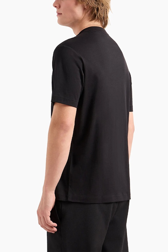 Мужская футболка Emporio Armani чёрного цвета