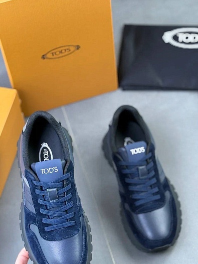 Мужские кроссовки Tod's синего цвета   
