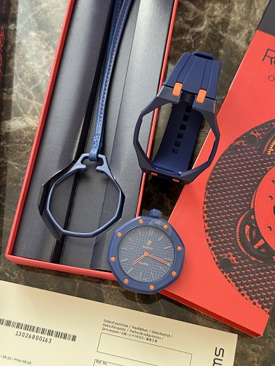 Часы Audemars Piguet × Swatch Royal Pop Orenji Hachi premium    