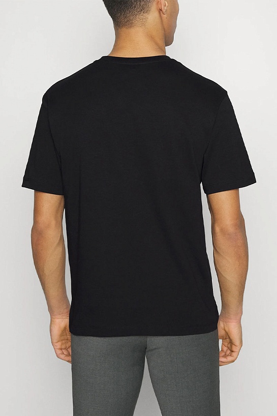 Чёрная футболка Emporio Armani logo-print