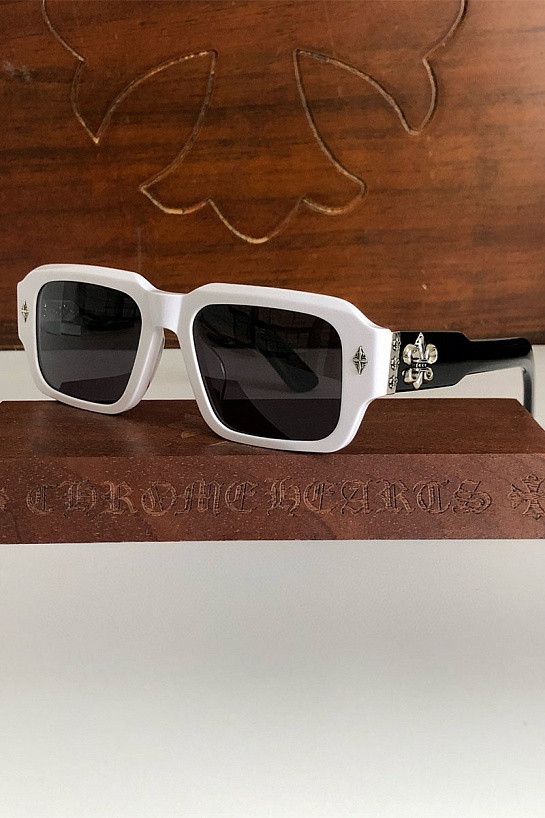Солнцезащитные очки Chrome Hearts square-frame - White