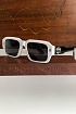 Солнцезащитные очки Chrome Hearts square-frame - White