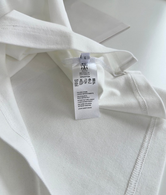 Мужское поло Brunello Cucinelli Premium - White
