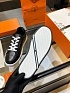 Женские кожаные кроссовки Hermes Premium - Black