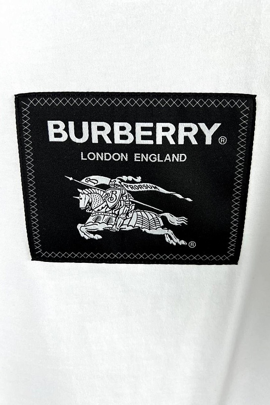 Белая футболка Burberry Roundwood Label