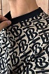 Мужская оверсайз футболка Burberry monogram-pattern - Brown