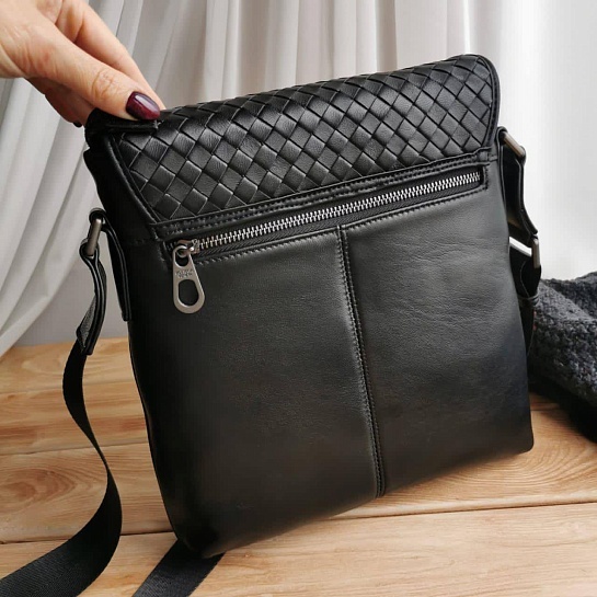 Кожаная сумка Bottega Veneta Intrecciato 28x26 см