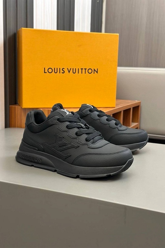 Кожаные кроссовки Louis Vuitton Premium - Black