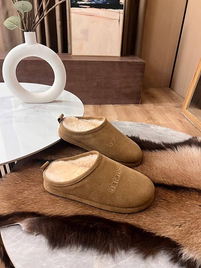 Женские ботинки сабо Balenciaga Alaska 55 premium - Beige   