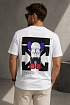 Белая оверсайз футболка Off-White x Kaws