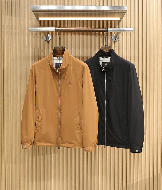 Мужская чёрная ветровка Loro Piana