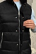 Чёрный жилет Moncler Herniaire logo-patch