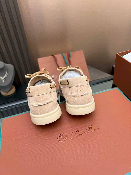 Женские замшевые лоферы Loro Piana premium