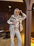 Женский костюм тройка на флисе Loro Piana premium - Beige