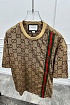 Оверсайз футболка Gucci GG jacquard - Brown