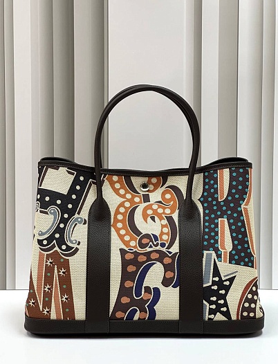 Женская сумка Hermes Garden Party Premium 36x26x17 см   