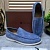 Мужские замшевые лоферы Loro Piana Open Walk - Blue