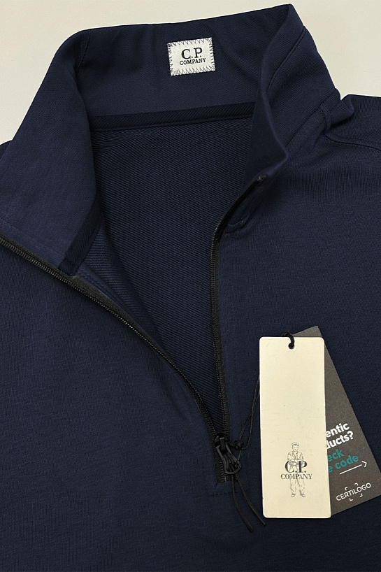 Тёмно-синяя кофта C.P. Company lens-detail