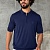 Мужское поло Stefano Ricci Eagle zip-neck - Navy